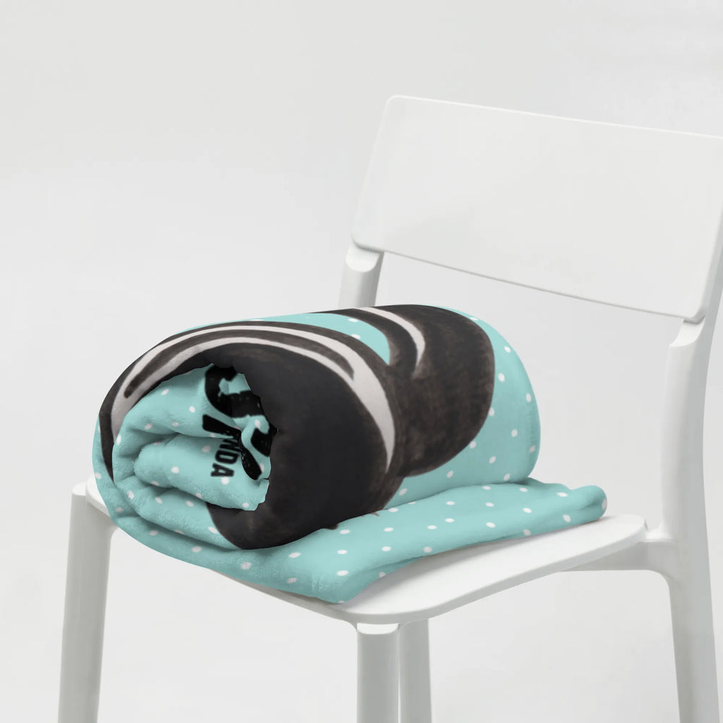Personalisierte Decke Stinktier Blume Decke bedrucken, Kuscheldecke bedrucken, Kuscheldecke mit Namen, Decke mit Namen, Personalisierte Decke, Stinktier, Skunk, Stinker, verträumt, Träume, Dreams, Wildtier, Tagträumer, Stinki, Raubtier