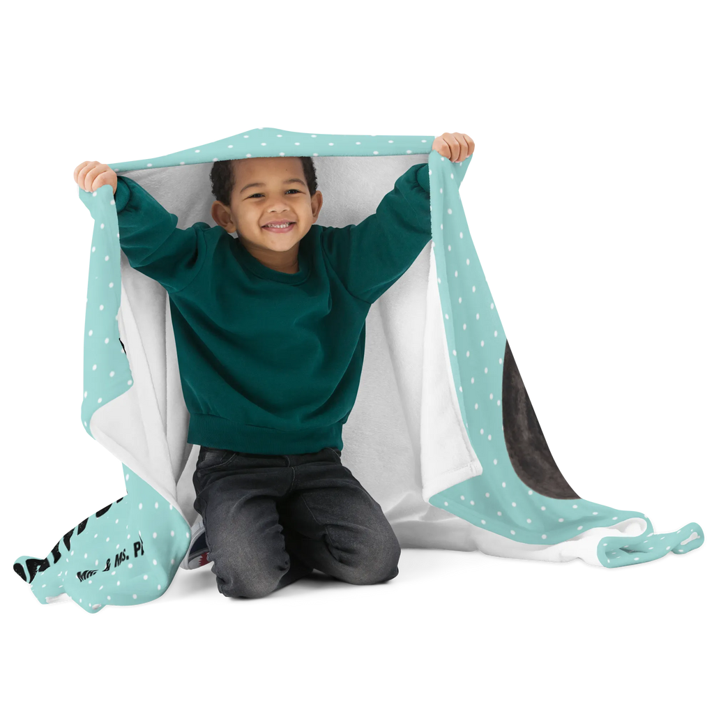 Personalisierte Decke Stinktier Handstand Kuscheldecke mit Namen, Decke mit Namen, Kuscheldecke bedrucken, Decke bedrucken, Personalisierte Decke, Stinktier, Skunk, Raubtier, Spielplatz, verpielt, Wildtier, Stinki, Stinker, Kind
