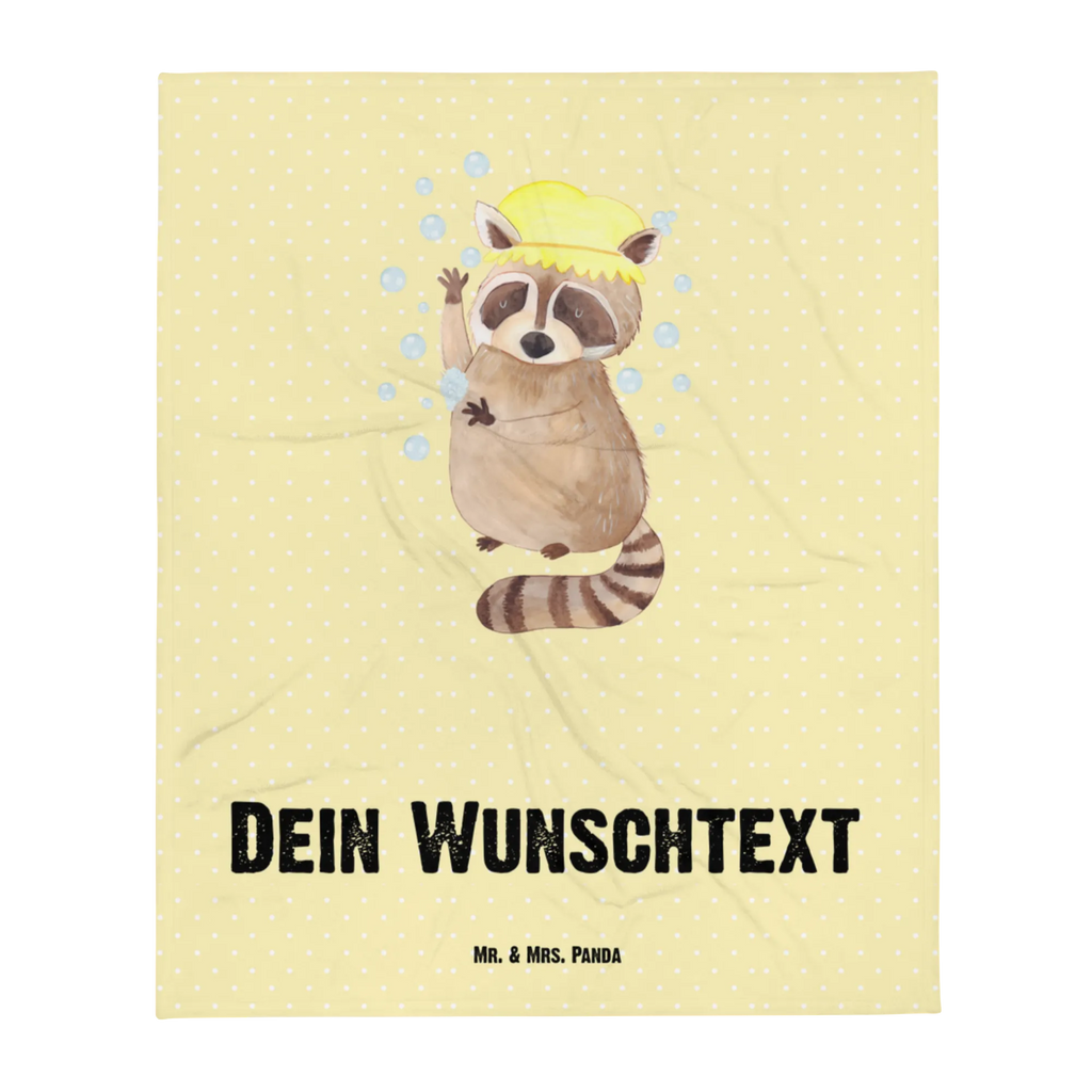 Personalisierte Decke Waschbär Personalisierte Decke, Kuscheldecke mit Namen, Kuscheldecke bedrucken, Decke mit Namen, Decke bedrucken, Tiermotive, Gute Laune, lustige Sprüche, Tiere, Seifenblasen, Waschbär, Fröhlich, Plan, Tagträumen, waschen