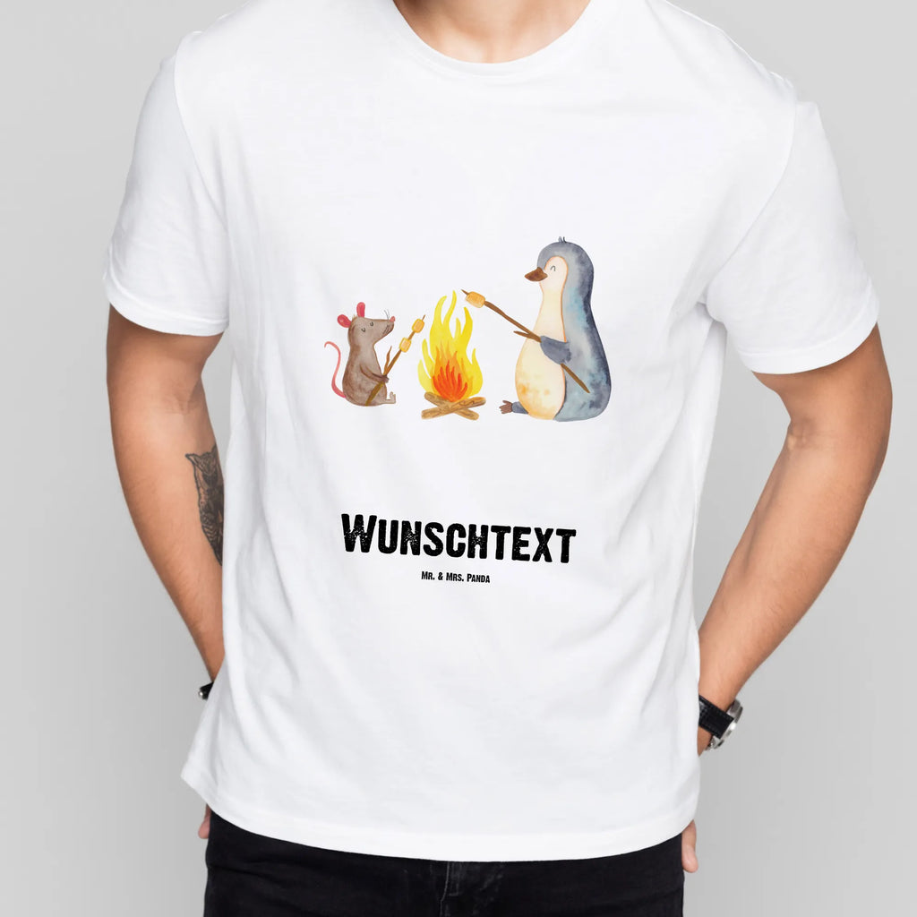 Rozmiar L Personalizowana koszulka pingwin ognisko Bedrucken, Wunschtext, T-Shirt Personalisiert, T-Shirt mit Namen, T-Shirt mit Aufruck, Pinguin, Marshmallows, Neustart, Lagerfeuer, Büroalltag, Feuer, Arbeit, Lebensmotivation, Liebe, Pinguine, Grillen, Job, Lebensspruch, Büro, Leben, Maus, Motivation