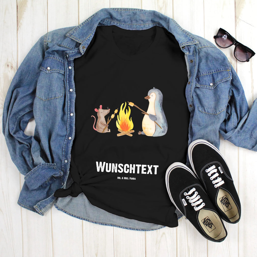 Rozmiar L Personalizowana koszulka pingwin ognisko Bedrucken, Wunschtext, T-Shirt Personalisiert, T-Shirt mit Namen, T-Shirt mit Aufruck, Pinguin, Marshmallows, Neustart, Lagerfeuer, Büroalltag, Feuer, Arbeit, Lebensmotivation, Liebe, Pinguine, Grillen, Job, Lebensspruch, Büro, Leben, Maus, Motivation