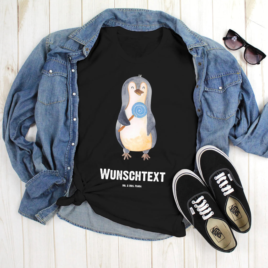 Rozmiar L Personalizowana koszulka pingwin lizak Bedrucken, Wunschtext, T-Shirt mit Namen, T-Shirt Personalisiert, T-Shirt mit Aufruck, Pinguin, Pinguine, Süßigkeiten, Lolli, Rabauke, Spruch, Ganove, Blödsinn, Gauner, Rebell