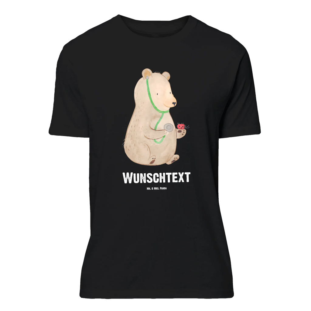 Personalisiertes T-Shirt Bär Arzt T-Shirt Personalisiert, Wunschtext, T-Shirt mit Namen, T-Shirt mit Aufruck, Bedrucken, Teddybär, Teddy, Bär, Arzt, Doktor, Ärztin, Professor, Professorin, Doktorin