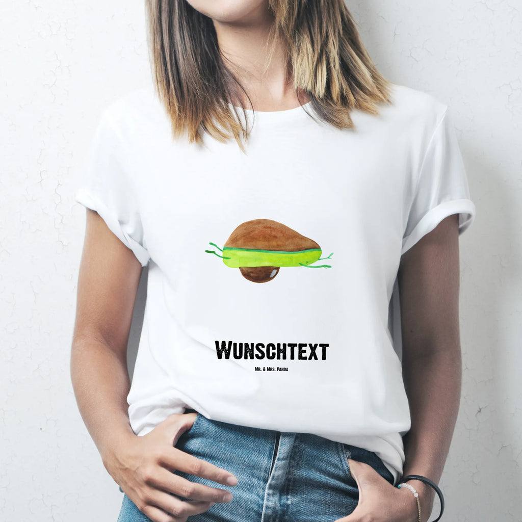 Rozmiar L Personalizowana koszulka Awokado joga T-Shirt mit Namen, Bedrucken, T-Shirt Personalisiert, Wunschtext, T-Shirt mit Aufruck, Veggie, Vegan, Avocado, Gesund, Avocado Yoga Vegan