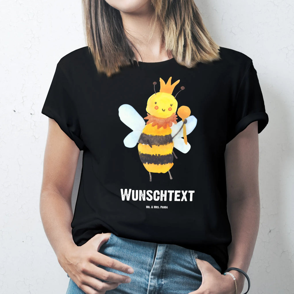 Personalisiertes T-Shirt Biene König Frauen, Wunschtext, T-Shirt mit Namen, T-Shirt Personalisiert, T-Shirt mit Aufruck, Bedrucken, Männer, Biene, Wespe, Hummel