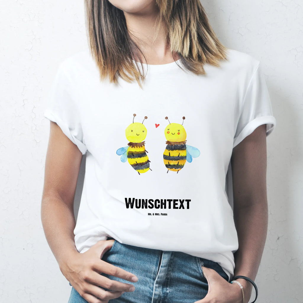 Personalisiertes T-Shirt Biene Verliebt T-Shirt mit Aufruck, Wunschtext, Bedrucken, T-Shirt Personalisiert, T-Shirt mit Namen, Wespe, Hummel, Biene