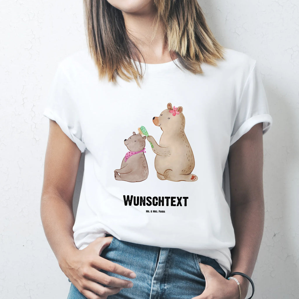 Personalisiertes T-Shirt Bär mit Kind T-Shirt mit Aufruck, T-Shirt Personalisiert, T-Shirt mit Namen, Oma, Muttertag, Papa, Vatertag, Opa, Bruder, Schwester, Mama, Familie, Geschenk, Mutti, Mutter