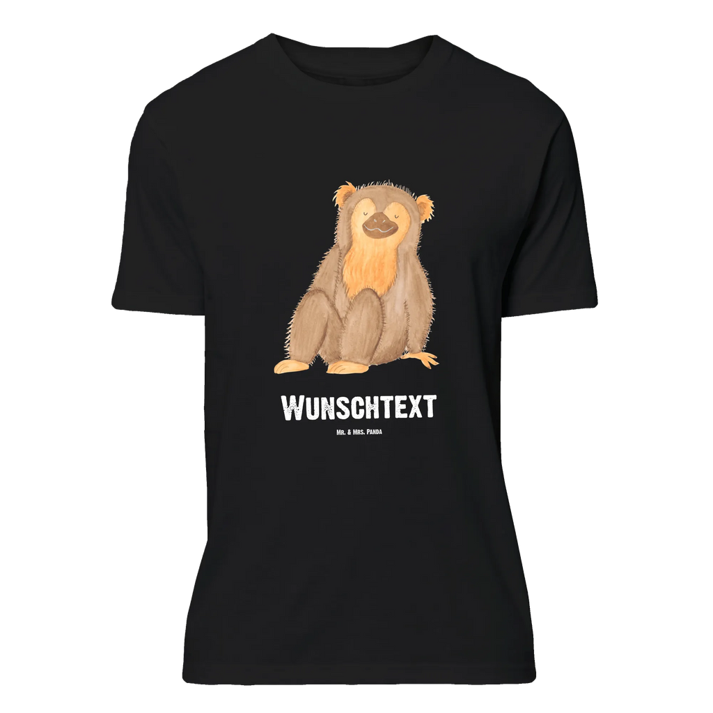 Rozmiar L Personalizowana koszulka Małpa Bedrucken, T-Shirt mit Namen, T-Shirt Personalisiert, Wunschtext, T-Shirt mit Aufruck, Wildtiere, Afrika, Selbstliebe, Selbstachtung, Äffchen, Selbstbewusstsein, Motivation, Selfcare, Respekt, Liebe, Affen, Affe
