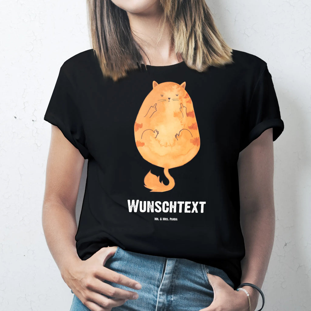 Personalised T-Shirt Cat middle finger T-Shirt mit Aufruck, Bedrucken, T-Shirt mit Namen, T-Shirt Personalisiert, Wunschtext, Katzenmotiv, Katzenfan, Katzendeko, Katzenfreund, Katze, Katzenliebhaber, Katzenprodukte, Katzenartikel, Katzenaccessoires, Katzensouvenirs, Katzenliebhaberprodukte, Katzenmotive, Kater, Katzen, Cat, Mietze, Cats