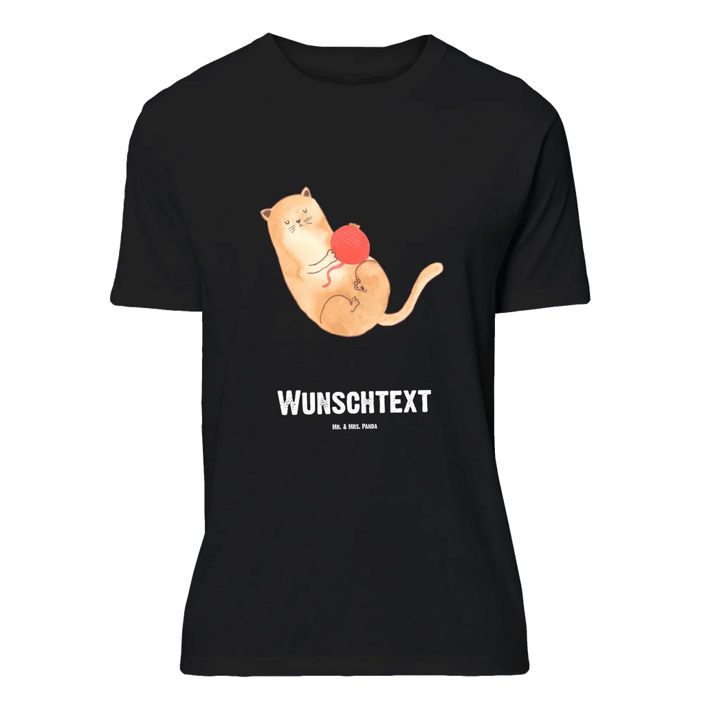 Personalised T-Shirt Cat Wool Wunschtext, T-Shirt Personalisiert, T-Shirt mit Namen, T-Shirt mit Aufruck, Bedrucken, Katzenmotiv, Katzenfan, Katzendeko, Katzenfreund, Katze, Katzenliebhaber, Katzenprodukte, Katzenartikel, Katzenaccessoires, Katzensouvenirs, Katzenliebhaberprodukte, Katzenmotive, Katzen, Spielen, Verspielt, Kater, Spiel, Katzenhalter, Wolle, Wollknäuel, Cats, Haustier, Mietze, Cat, Katzenbesitzerin