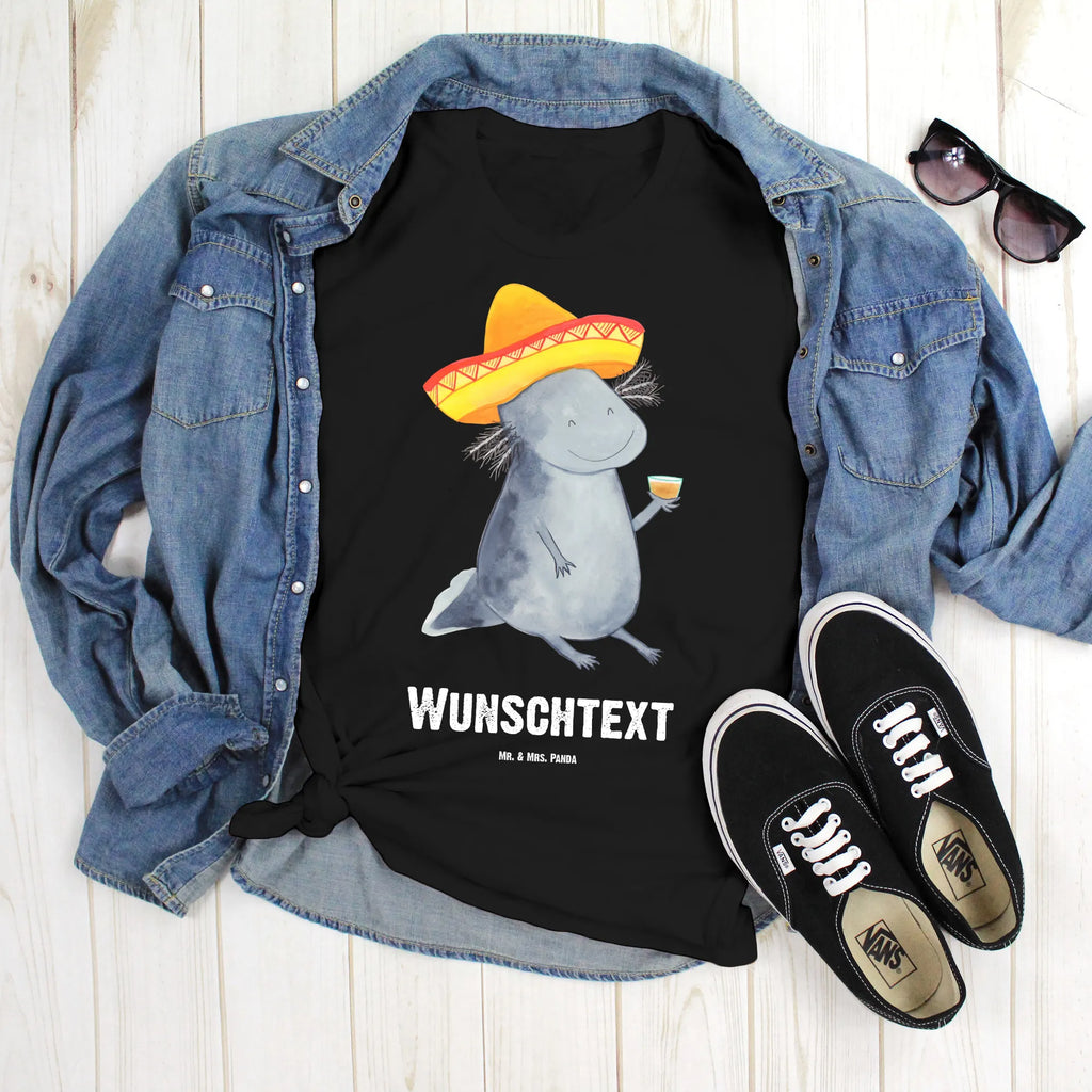Personalised T-Shirt axolotl tequila Bedrucken, Wunschtext, T-Shirt mit Aufruck, T-Shirt mit Namen, T-Shirt Personalisiert, Molch, Axolotl, Feuerdrache, Schwanzlurch, Mexico, Sombrero, Zitrone, Feuersalamander, Mexiko, Lurch, Axolot, Tequila, Lurche, Motivation, Spruch