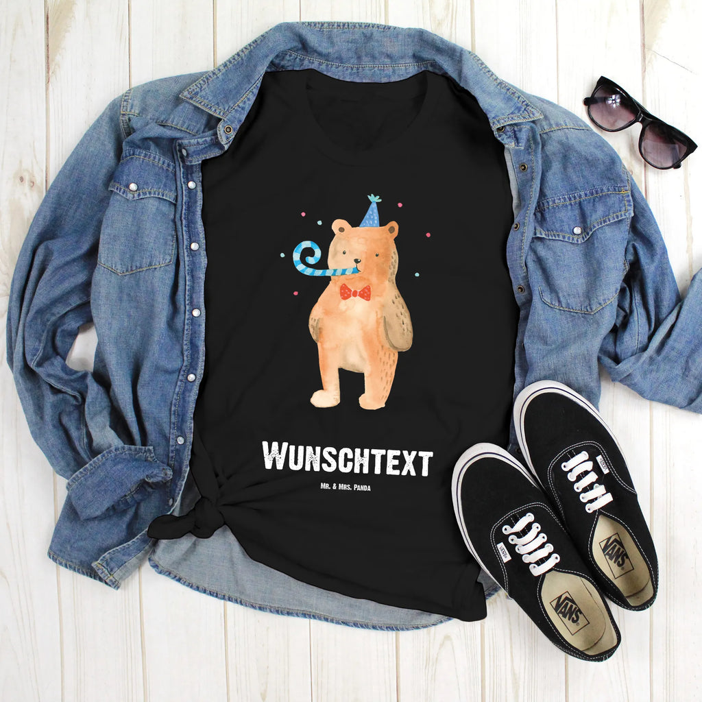 Rozmiar L Personalizowana koszulka Niedźwiedź urodziny Wunschtext, Männer, T-Shirt Personalisiert, Frauen, Bedrucken, T-Shirt mit Namen, T-Shirt mit Aufruck, Teddybär, Teddy, Bär, Alles Gute, Happy Birthday, Geburtstag, Glückwunsch