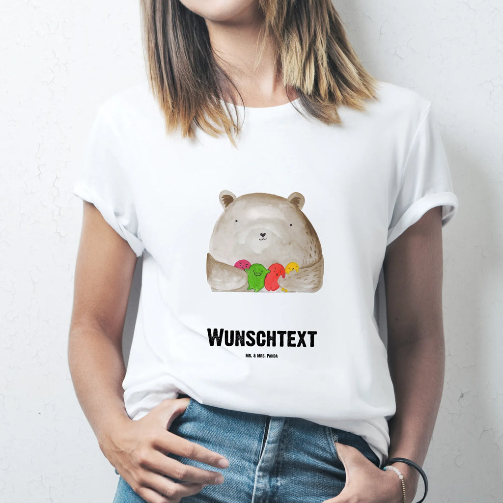 Personalised T-Shirt bear Feeling Wunschtext, T-Shirt mit Namen, T-Shirt mit Aufruck, T-Shirt Personalisiert, Bedrucken, Teddybär, Teddy, Bär, Durchgedreht, Verrückt, Wahnsinn