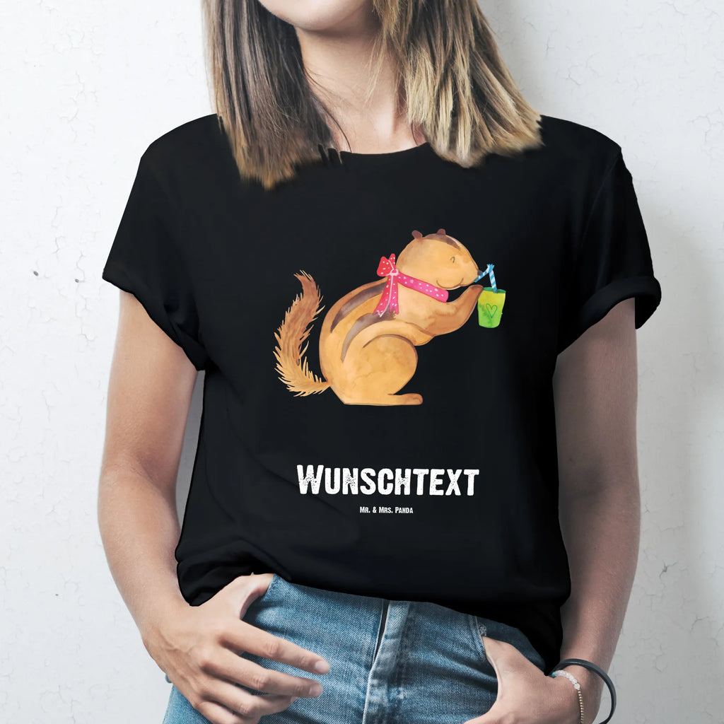 Personalised T-Shirt Squirrel smoothies Wunschtext, T-Shirt mit Aufruck, T-Shirt Personalisiert, Bedrucken, T-Shirt mit Namen, Gute Laune, Lustige Sprüche, Tiere, Tiermotive, Green Smoothies, Streifenhörnchen, Abnehmen, Diät, Eichhörnchen