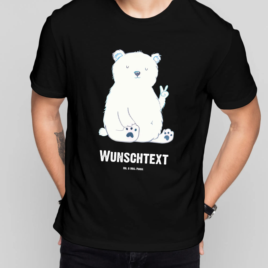 Personalisiertes T-Shirt Eisbär Faul Männer, T-Shirt mit Aufruck, T-Shirt Personalisiert, Wunschtext, Frauen, T-Shirt mit Namen, Bedrucken, Bär, Teddy, Teddybär, Arbeit, Eisbär, Arbeitsplatz, Relaxen, Faul, Büro, Homeoffice, Entspannen, Bürojob, Nordpol
