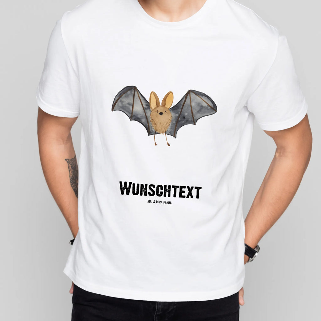 Personalisiertes T-Shirt Fledermaus Flügel Bedrucken, T-Shirt mit Aufruck, T-Shirt mit Namen, T-Shirt Personalisiert, Wunschtext, Lustige Sprüche, Gute Laune, Tiere, Tiermotive