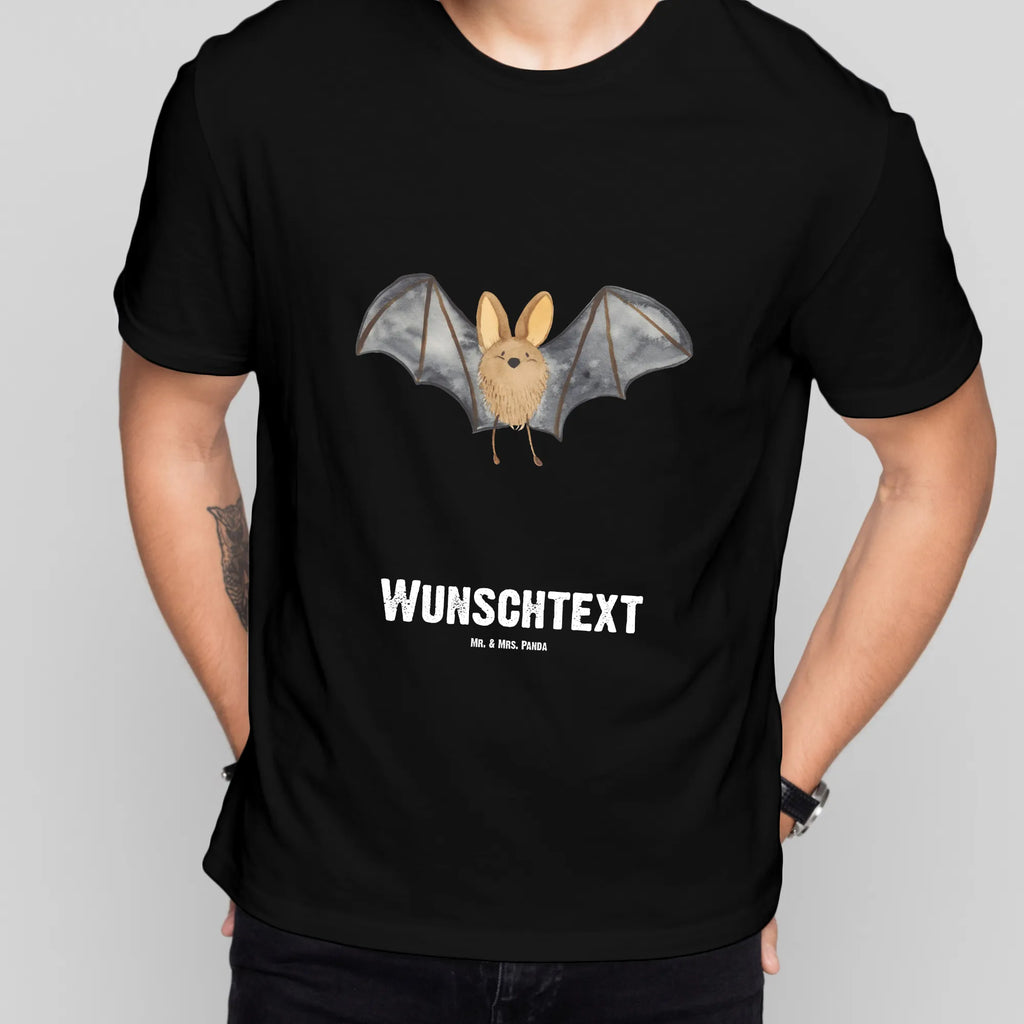 Personalisiertes T-Shirt Fledermaus Flügel Bedrucken, T-Shirt mit Aufruck, T-Shirt mit Namen, T-Shirt Personalisiert, Wunschtext, Lustige Sprüche, Gute Laune, Tiere, Tiermotive