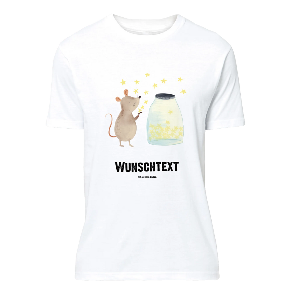 Personalised T-Shirt Mouse Stars T-Shirt mit Aufruck, T-Shirt mit Namen, Wunschtext, T-Shirt Personalisiert, Bedrucken, Lustige Sprüche, Gute Laune, Tiere, Tiermotive, Schwangerschaft, Maus, Geburtstag, Kind, Geburt, Sterne, Wunsch, Taufgeschenk, Kindergeburtstag, Erstes Kind, Taufe, Träume, Hoffnung