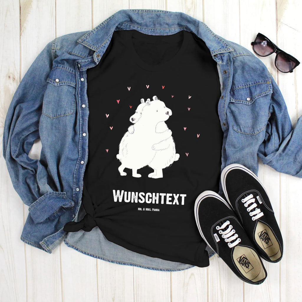 Rozmiar L Personalizowana koszulka Niedźwiedź polarny obejmować Bedrucken, Wunschtext, T-Shirt Personalisiert, T-Shirt mit Namen, T-Shirt mit Aufruck, Gute Laune, Lustige Sprüche, Tiere, Tiermotive