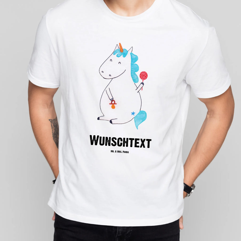 Rozmiar L Personalizowana koszulka jednorożec Dziecko T-Shirt mit Namen, Bedrucken, Wunschtext, T-Shirt mit Aufruck, T-Shirt Personalisiert, Einhorn Deko, Unicorn, Einhorn, Einhörner, Babyglück, Schnuller, Party, Eltern, Mutter, Geburtstag, Nachwuchs, Erstes Kind, Kind, Baby, Geburt