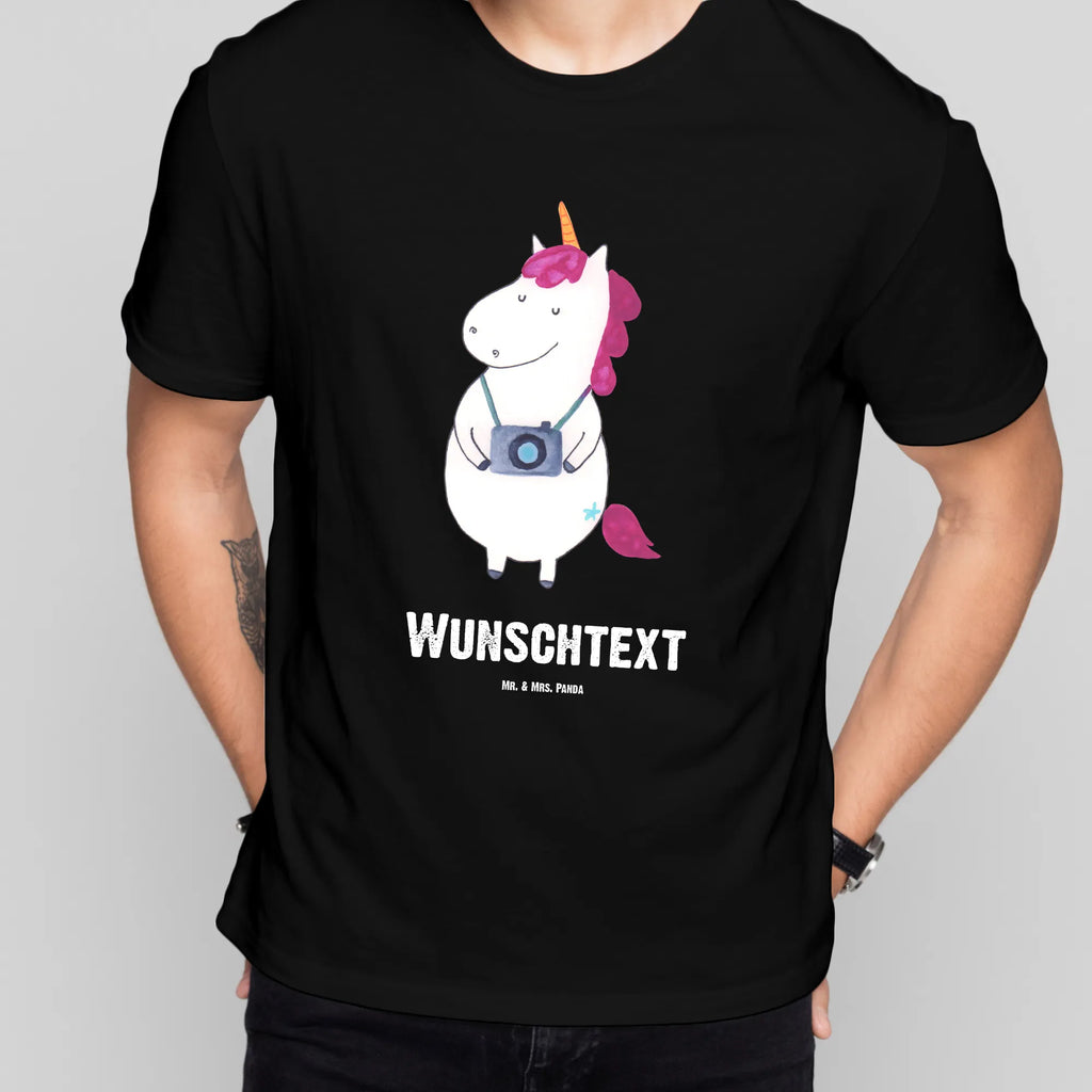Rozmiar L Personalizowana koszulka Jednorożec fotograf T-Shirt Personalisiert, Wunschtext, T-Shirt mit Namen, Bedrucken, T-Shirt mit Aufruck, Einhorn Deko, Unicorn, Einhorn, Einhörner, Urlaub, Fotografie, Städtereise, Reisen, Weltenbummler, Kamera, Weltreise, Fotograf, Reise, Kurztrip, Tourist