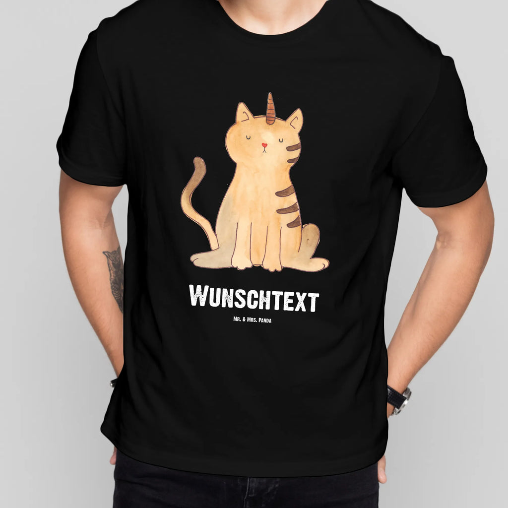 Rozmiar L Personalizowana koszulka jednorożec kot T-Shirt Personalisiert, T-Shirt mit Namen, Wunschtext, T-Shirt mit Aufruck, Bedrucken, Einhorn Deko, Unicorn, Einhorn, Einhörner, Katzenhorn, Katzer, Einhornpower, Mieze, Erwachsenwerden, Einhornkatze, Regenbogen, Katze, Kittyhorn, Glitzer