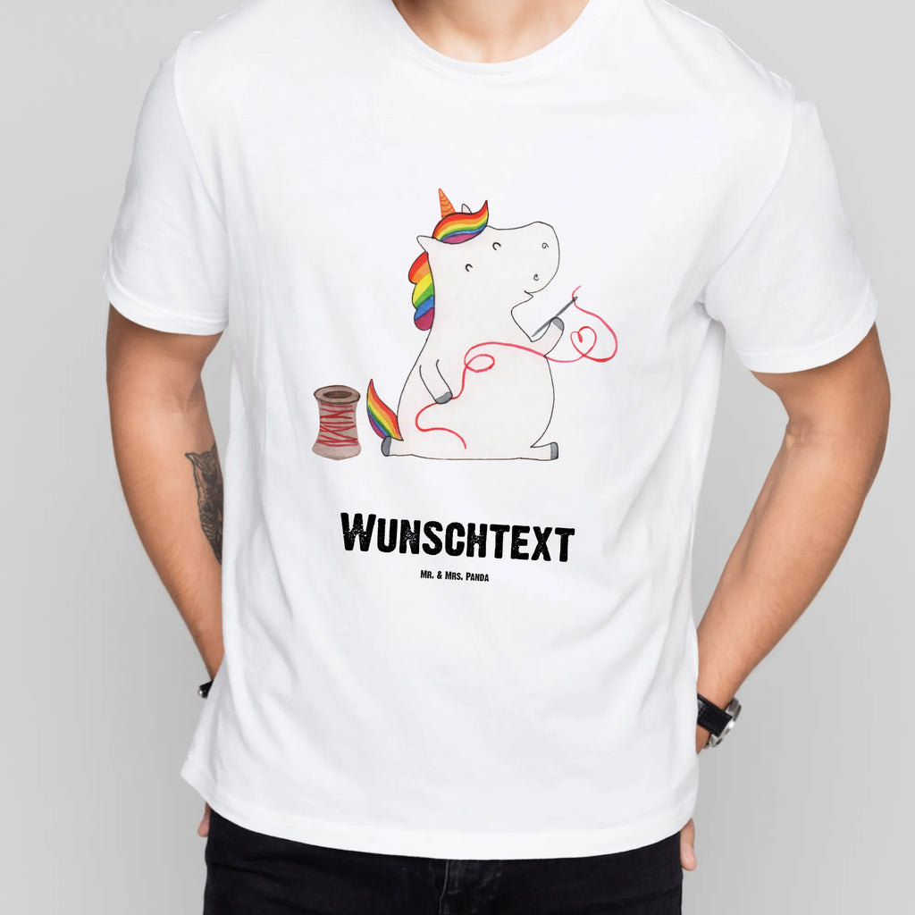 Personalised T-Shirt unicorn seamstress T-Shirt Personalisiert, Frauen, T-Shirt mit Namen, Männer, Bedrucken, T-Shirt mit Aufruck, Wunschtext, Einhorn, Einhörner, Einhorn Deko, Unicorn, Mädchen, basteln, Häkeln, Nähzimmer, Freundin, nähen, Näherin, Stricken
