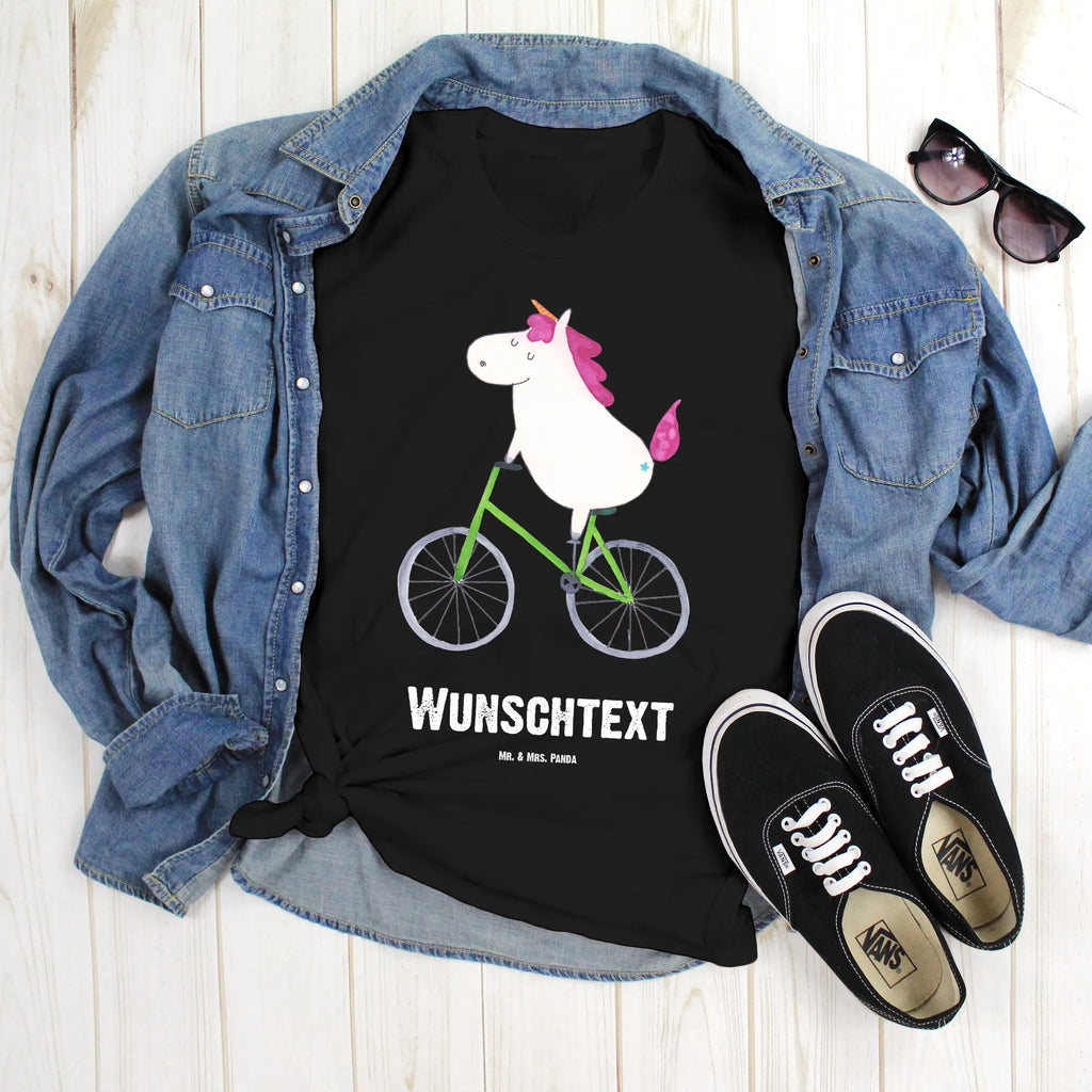 Personalised T-Shirt unicorn cyclist Wunschtext, T-Shirt mit Namen, T-Shirt Personalisiert, T-Shirt mit Aufruck, Bedrucken, Einhorn Deko, Unicorn, Einhorn, Einhörner, Konfetti, Bike, Luxusproblem, Rad, Liebeskummer, Kummer, Feenstaub, Radfahrer, Radfahren