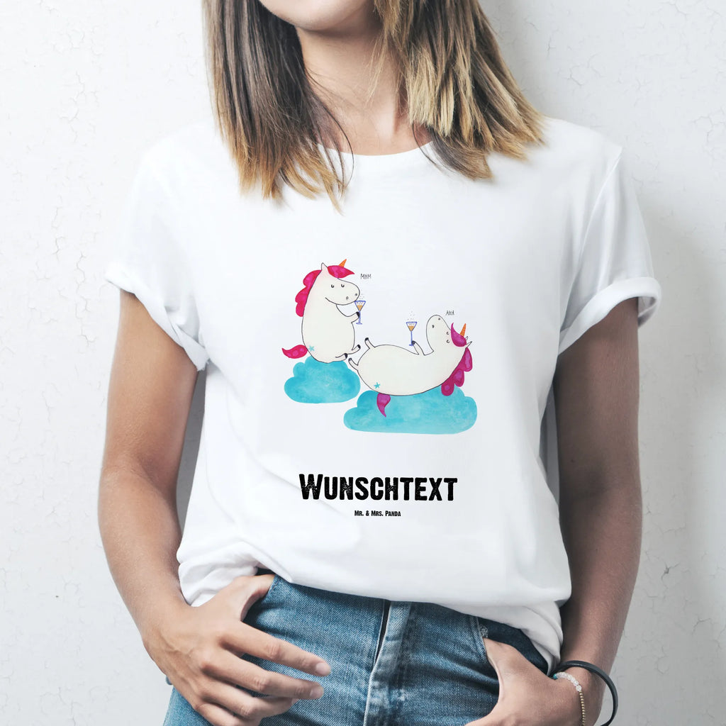 Personalised T-Shirt unicorn sparkling wine Männer, T-Shirt mit Namen, T-Shirt mit Aufruck, Bedrucken, T-Shirt Personalisiert, Frauen, Wunschtext, Einhorn, Einhörner, Einhorn Deko, Unicorn, Beste, Sekt, Mädelsabend, Freundinnen, BFF, Party, Freundin, Anstoßen, Spaß, Korken