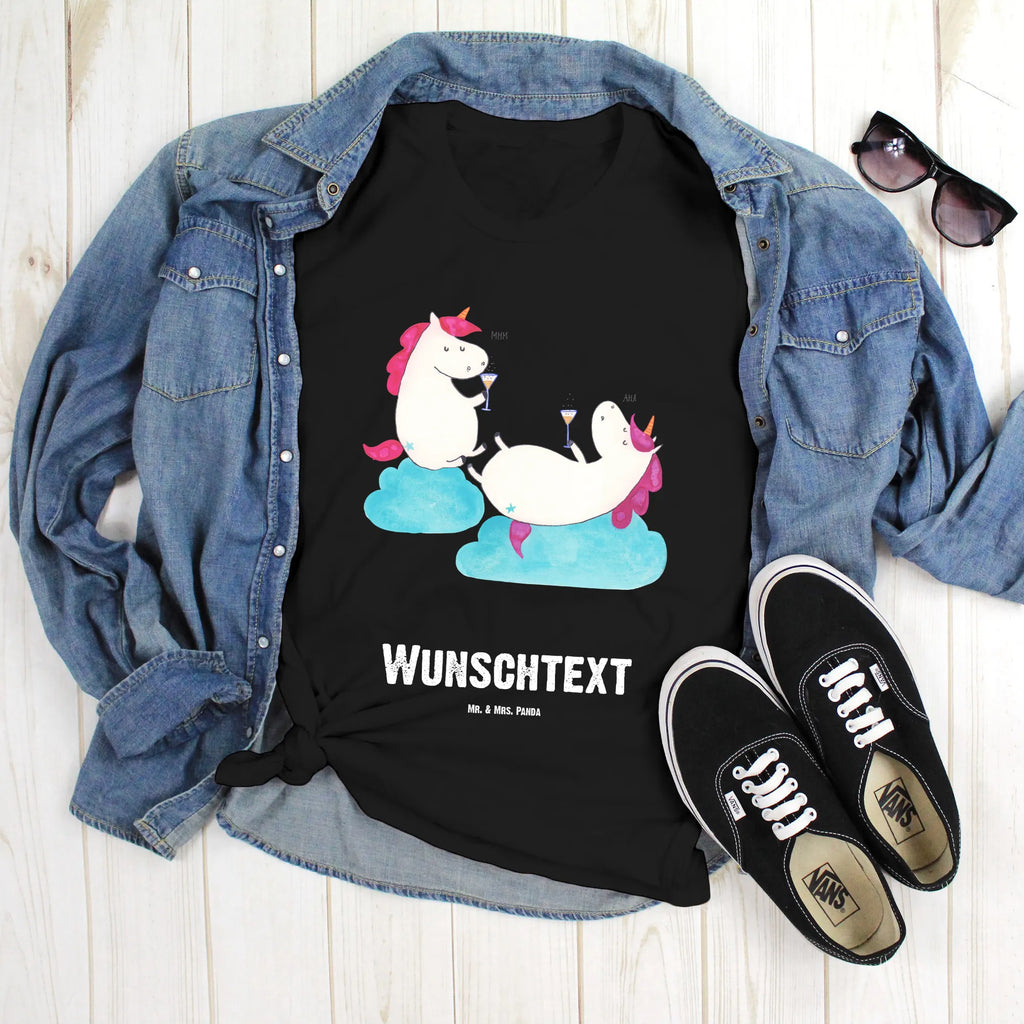 Personalised T-Shirt unicorn sparkling wine Männer, T-Shirt mit Namen, T-Shirt mit Aufruck, Bedrucken, T-Shirt Personalisiert, Frauen, Wunschtext, Einhorn, Einhörner, Einhorn Deko, Unicorn, Beste, Sekt, Mädelsabend, Freundinnen, BFF, Party, Freundin, Anstoßen, Spaß, Korken