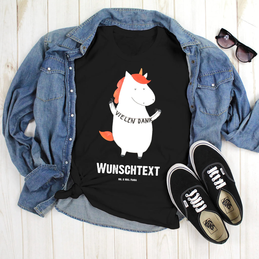 Personalisiertes T-Shirt Einhorn Vielen Dank Wunschtext, T-Shirt Personalisiert, T-Shirt mit Namen, T-Shirt mit Aufruck, Bedrucken, Einhorn Deko, Unicorn, Einhorn, Einhörner, Vielen Dank, Dankeschön, Danksagung, Danke
