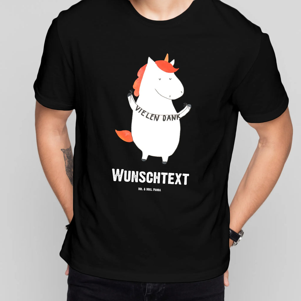 Personalisiertes T-Shirt Einhorn Vielen Dank Wunschtext, T-Shirt Personalisiert, T-Shirt mit Namen, T-Shirt mit Aufruck, Bedrucken, Einhorn Deko, Unicorn, Einhorn, Einhörner, Vielen Dank, Dankeschön, Danksagung, Danke