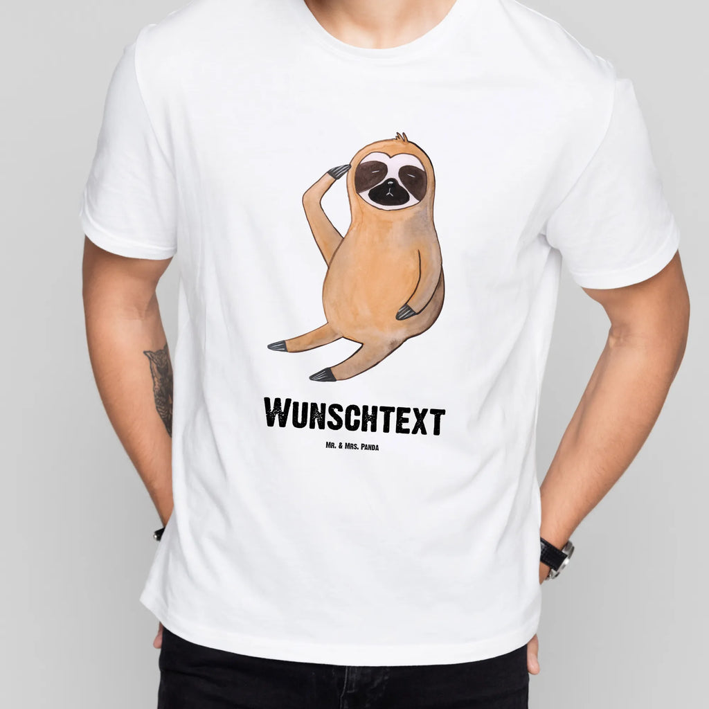 Rozmiar L Personalizowana koszulka leniwiec ptak Bedrucken, T-Shirt mit Namen, Wunschtext, T-Shirt Personalisiert, T-Shirt mit Aufruck, Faultier Deko, Faultier Geschenk, Faultier, Lieblingstier, Früher Vogel, Vogel, faul, Morgenmuffel, Faultiere, Spinner, Der Frühe Vogel, Faultierwelt, Frühaufsteher