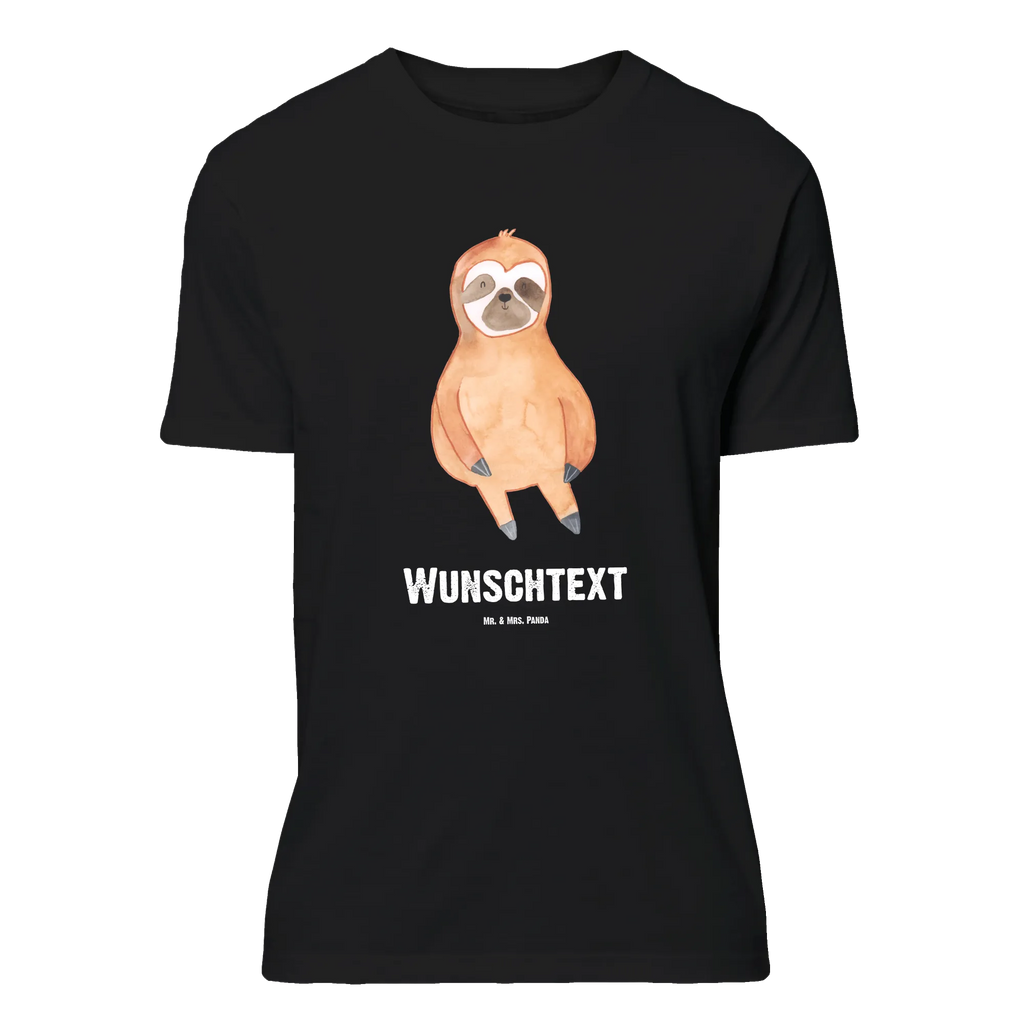 Rozmiar L Personalizowana koszulka leniwiec Zadowolony T-Shirt mit Namen, Bedrucken, T-Shirt Personalisiert, T-Shirt mit Aufruck, Wunschtext, Faultier Deko, Faultier Geschenk, Faultier, Frieden, Pause, Relaxen, Ruhe, faul, Zufriedenheit, Gelassenheit, Lieblingstier, glücklich, Happy, Zufrieden, Faultiere, Glück