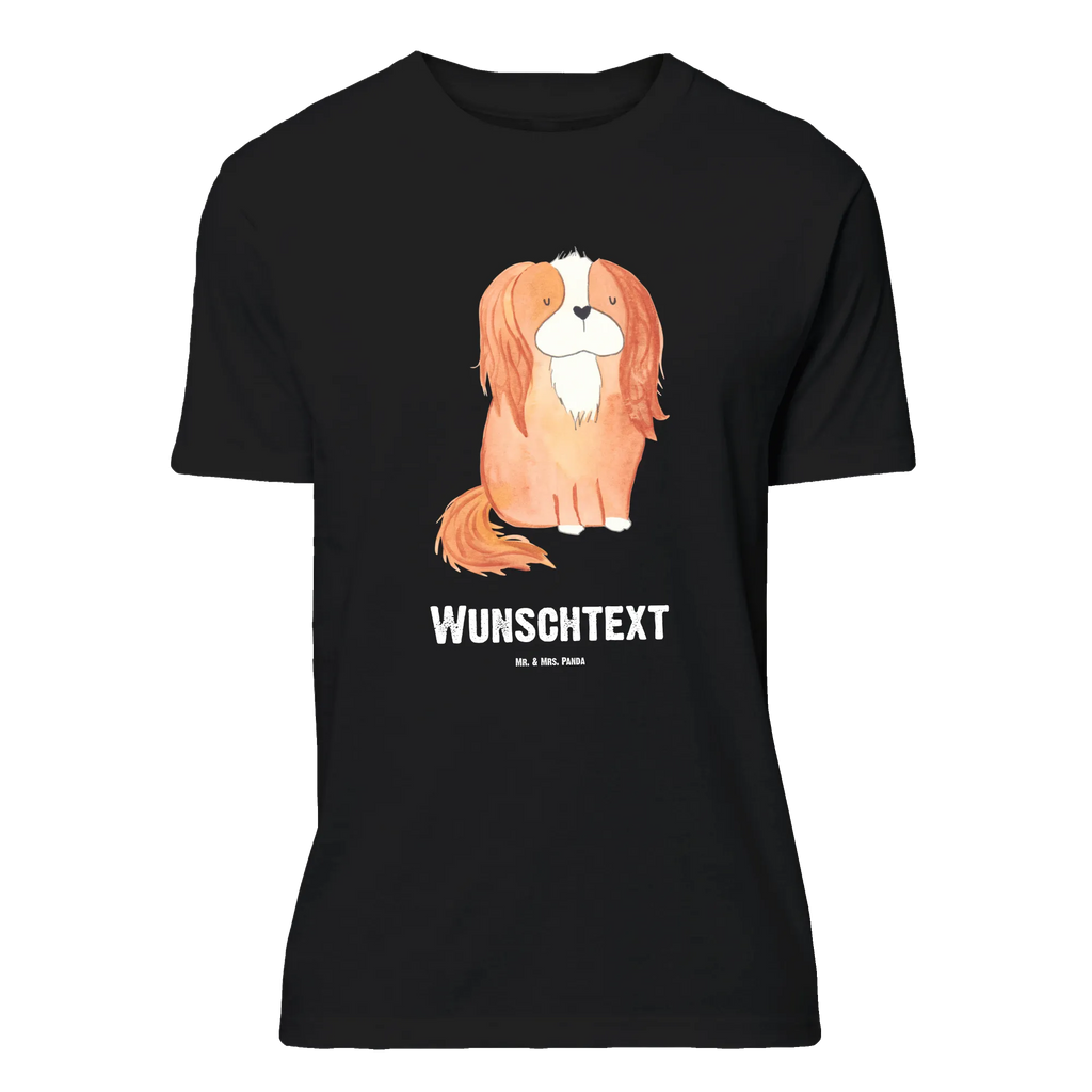 Rozmiar L Personalizowana koszulka pies Cavalier King Charles Spaniel T-Shirt mit Aufruck, T-Shirt Personalisiert, T-Shirt mit Namen, Wunschtext, Bedrucken, Hundemotiv, Hund, Haustier, Tierliebhaber, Sprüche, Hunderasse, Hundebesitzer, Schönster Hund, Spaniel, Cockerspaniel, Cavalier King Charles Spaniel, Spruch