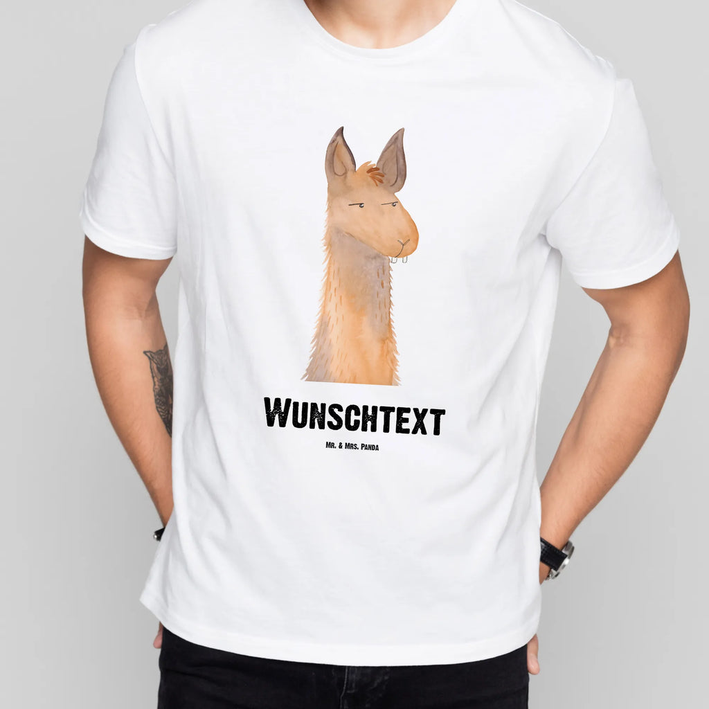 Personalisiertes T-Shirt Lamakopf genervt Bedrucken, T-Shirt mit Namen, T-Shirt Personalisiert, T-Shirt mit Aufruck, Wunschtext, Alpaka, Lama, Partnerin, Recht haben, Genervt sein, Lamas, Freundin, Büroalltag, Büro, Azubi, Chef, Beste Freundin, Chefin