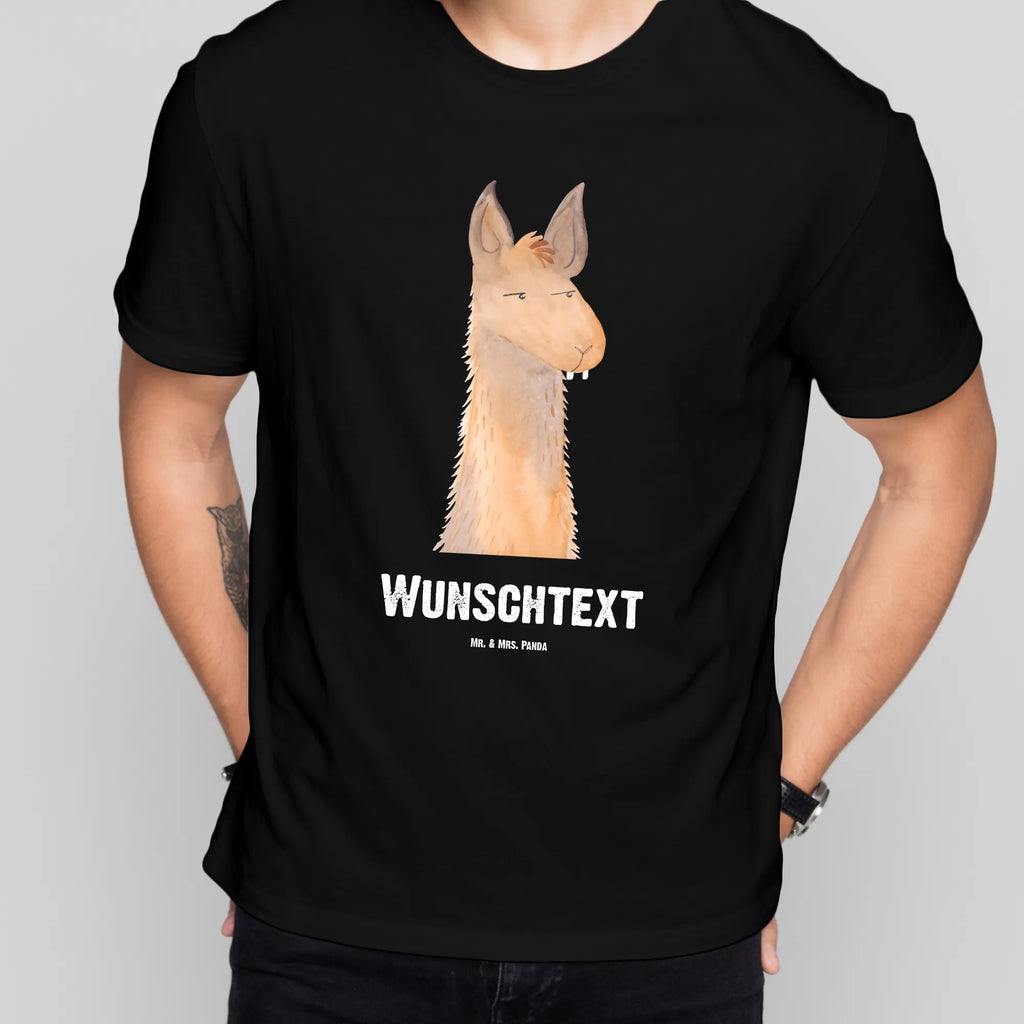 Personalisiertes T-Shirt Lamakopf genervt Bedrucken, T-Shirt mit Namen, T-Shirt Personalisiert, T-Shirt mit Aufruck, Wunschtext, Alpaka, Lama, Partnerin, Recht haben, Genervt sein, Lamas, Freundin, Büroalltag, Büro, Azubi, Chef, Beste Freundin, Chefin