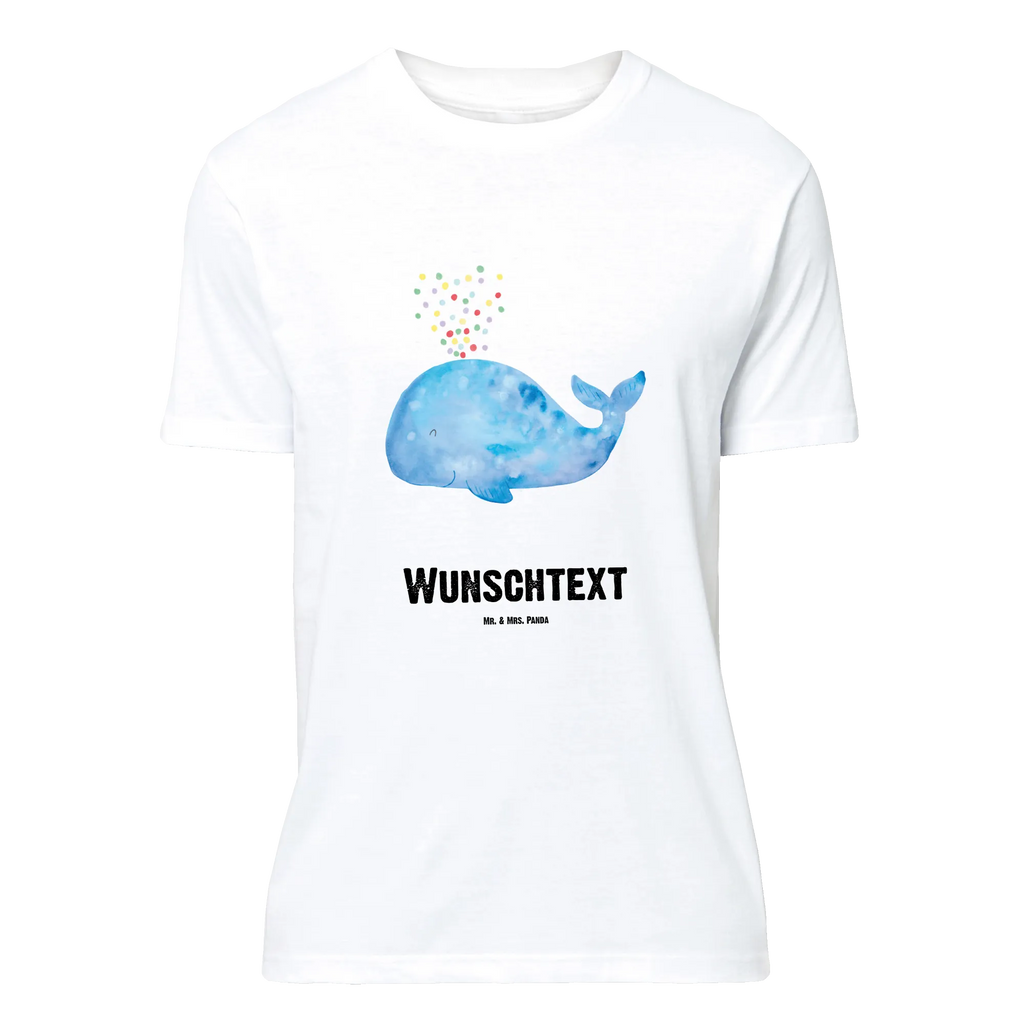 Rozmiar L Personalizowana koszulka wieloryb konfetti T-Shirt mit Namen, Bedrucken, T-Shirt mit Aufruck, Wunschtext, T-Shirt Personalisiert, Meer, Urlaub, Meerestiere, Geburtstag, Trennung, Wale, Motivation, Diät, Abnehmen, Wal, Neustart, Neuanfang, Konfetti, Lebensabschnitt
