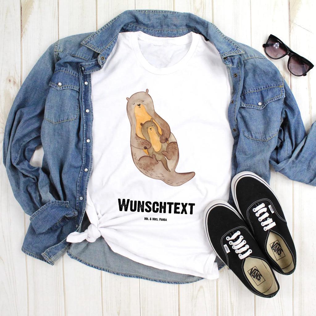 Rozmiar L Personalizowana koszulka wydra dziecko T-Shirt mit Aufruck, T-Shirt mit Namen, Wunschtext, Bedrucken, T-Shirt Personalisiert, Fischotter, Seeotter, Otter, Otter Seeotter See Otter