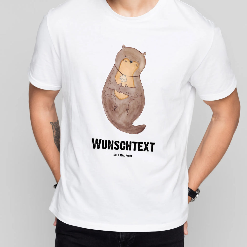 Personalised T-Shirt otter shell Frauen, Wunschtext, Bedrucken, T-Shirt mit Aufruck, T-Shirt mit Namen, Männer, T-Shirt Personalisiert, Otter, Fischotter, Seeotter, Tagträumen, träumen, Motivation, Büro, Otterliebe, grübeln