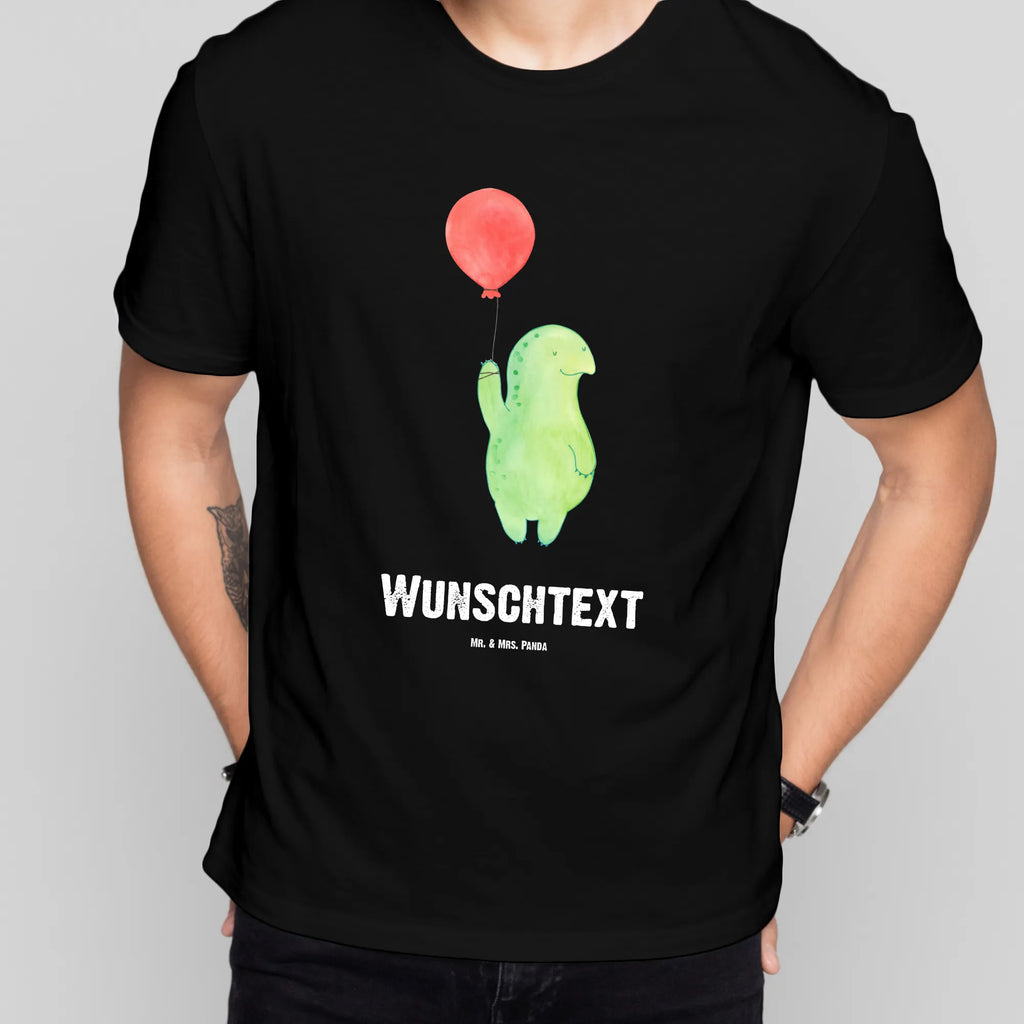 Rozmiar L Personalizowana koszulka żółw balon T-Shirt mit Namen, T-Shirt Personalisiert, T-Shirt mit Aufruck, Bedrucken, Wunschtext, Schildkröte, Mutausbruch, Motivation, Motivationsspruch, Schildkröten