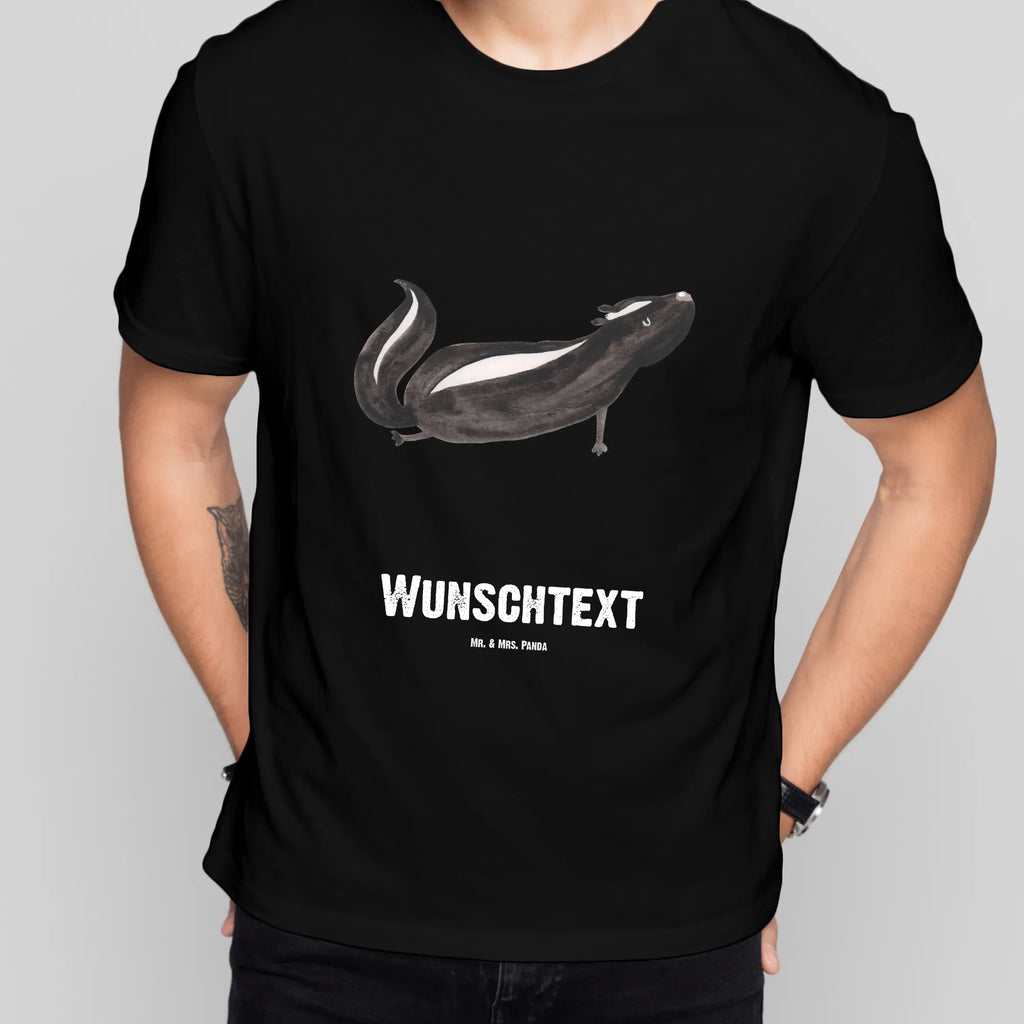 Personalised T-Shirt skunk yoga Bedrucken, T-Shirt mit Aufruck, T-Shirt Personalisiert, T-Shirt mit Namen, Wunschtext, Stinktier, Skunk, Stinker, Wildtier, Lache, Namaste, Stinki, Raubtier, Lebe, Liebe, Yoga
