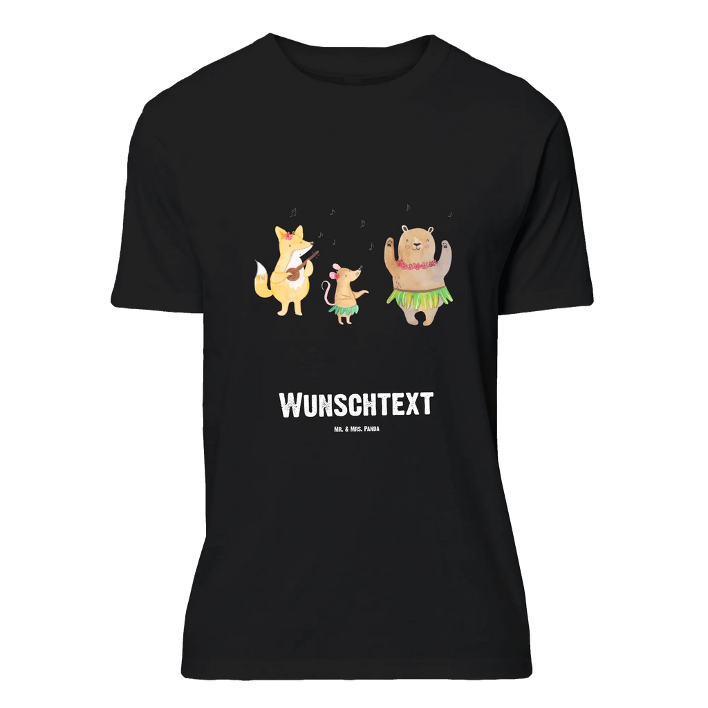 Rozmiar L Personalizowana koszulka zwierzęta leśne Aloha T-Shirt mit Namen, Bedrucken, Wunschtext, T-Shirt Personalisiert, T-Shirt mit Aufruck, Tiermotive, Tiere, Gute Laune, Lustige Sprüche, Waldtiere, Lachen, Hase, Tanzen, Wald, Aloha, Bär, Musik, Igel, Leben