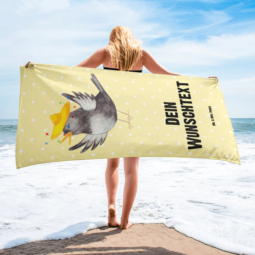 Hand towel with name Crow sombrero monogrammed bath towel, embroidered towel, custom towel, custom bathroom towel, custom print towel, luxury personalized towels, towel with name, towel gift, sauna towel with name, personalized bath towel, small animals, cute, funny, cute animal motives, hand drawn, small world, funny sayings, good mood, happy, gifts, gift ideas, special gifts, animal lover, card, Birds, Be happy, Saying positive, Motivation, Bird, Magpie, Happiness Saying, Raven