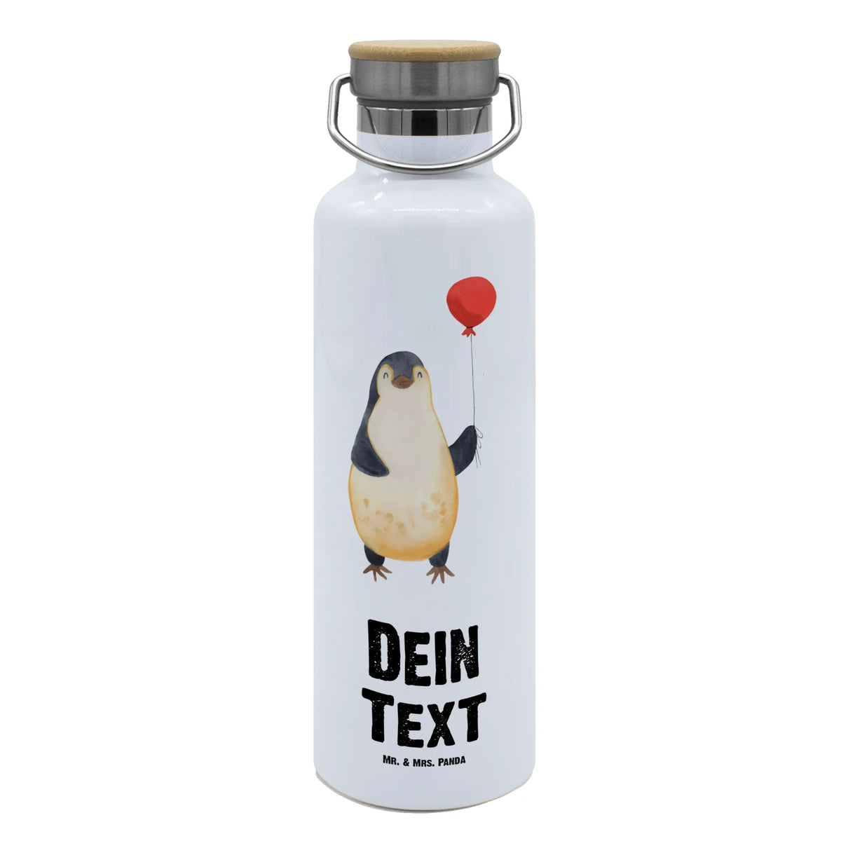 Personalised drinks bottle Penguin balloon North Pole, Penguins, love of life, new life, balloon, best friend, gift girlfriend, penguins, gift idea, new start