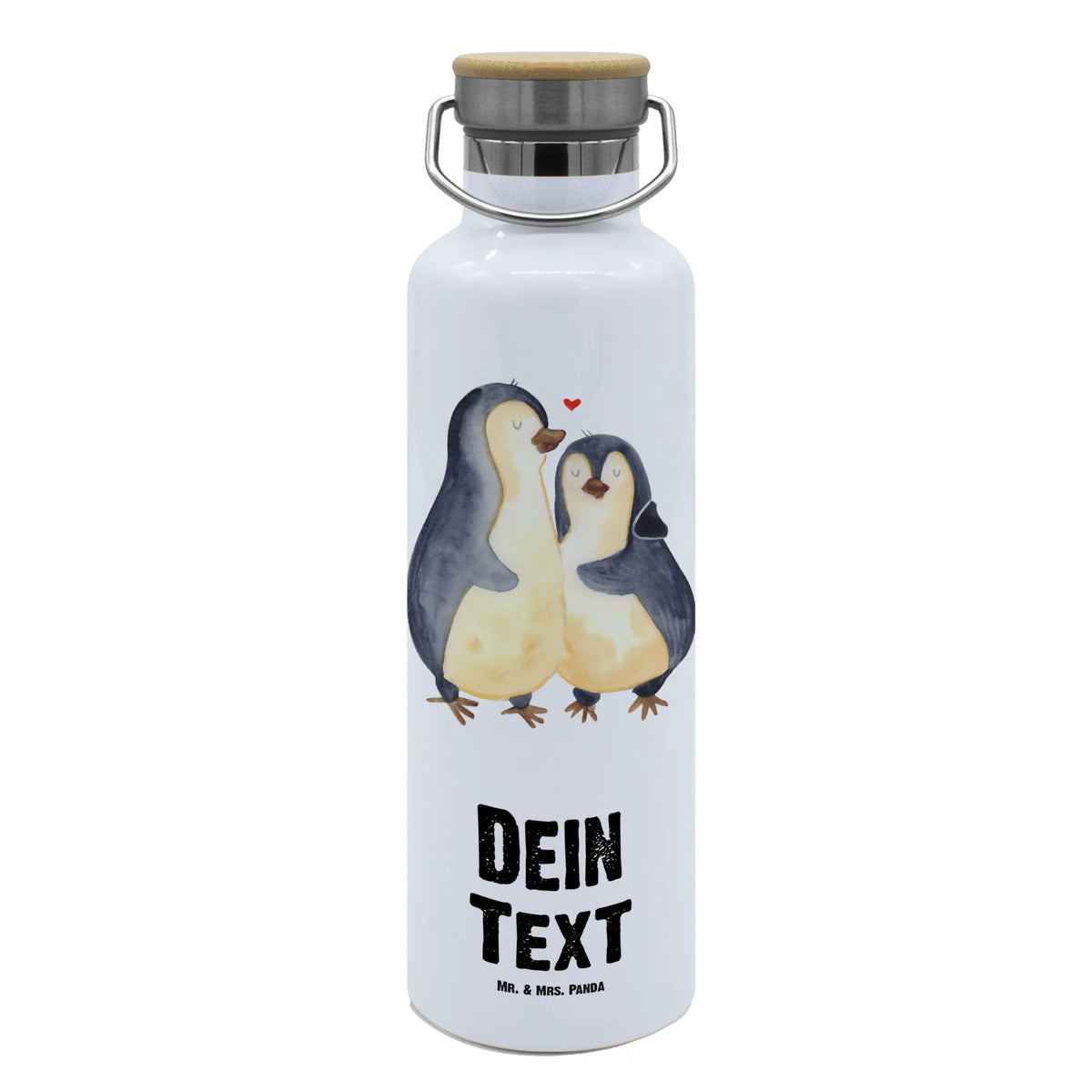 Personalizowana butelka na wodę Pingwin przytulać Pinguin