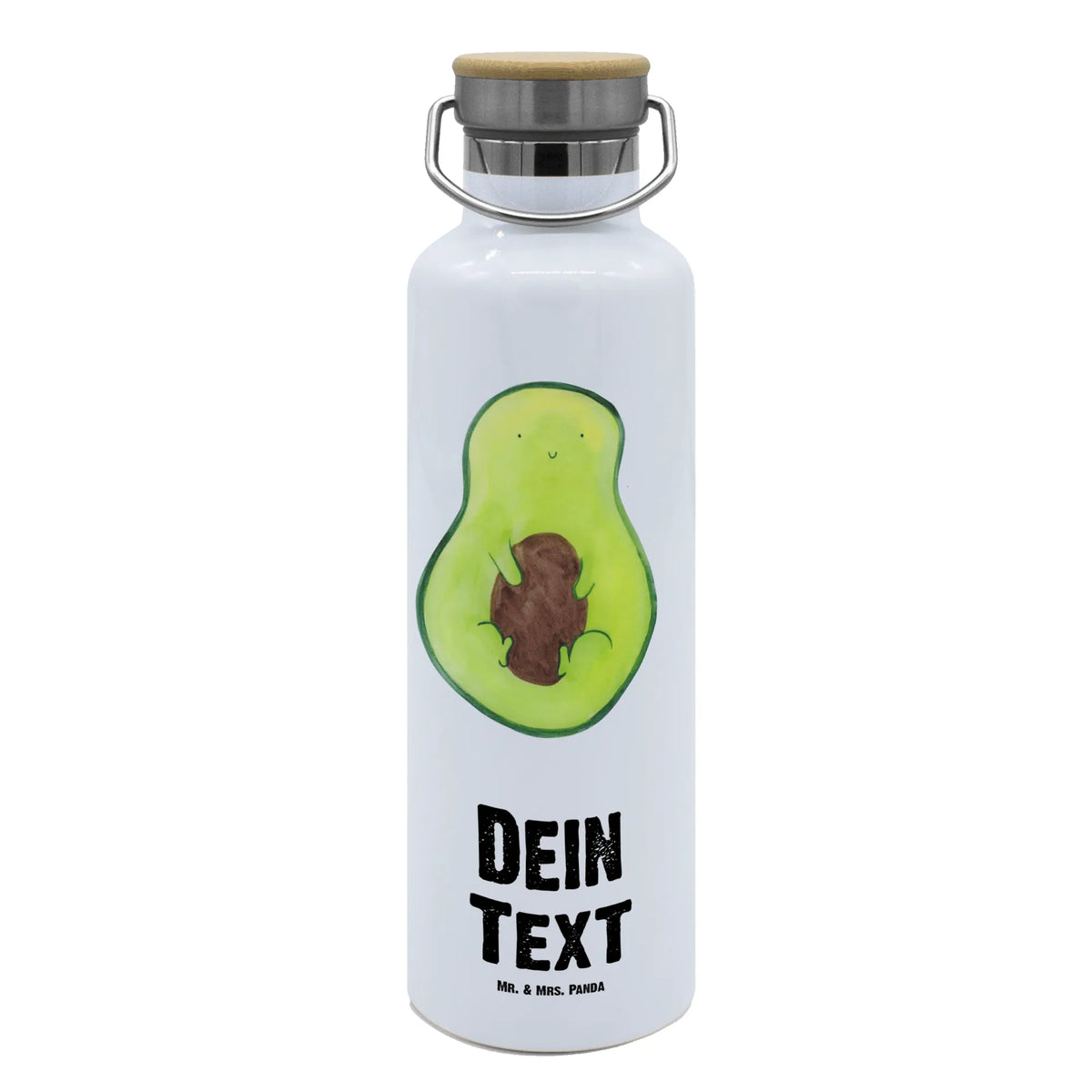 Personalised drinks bottle avocado core avocado, vegetables, saying life, seed, plant, avocado seed