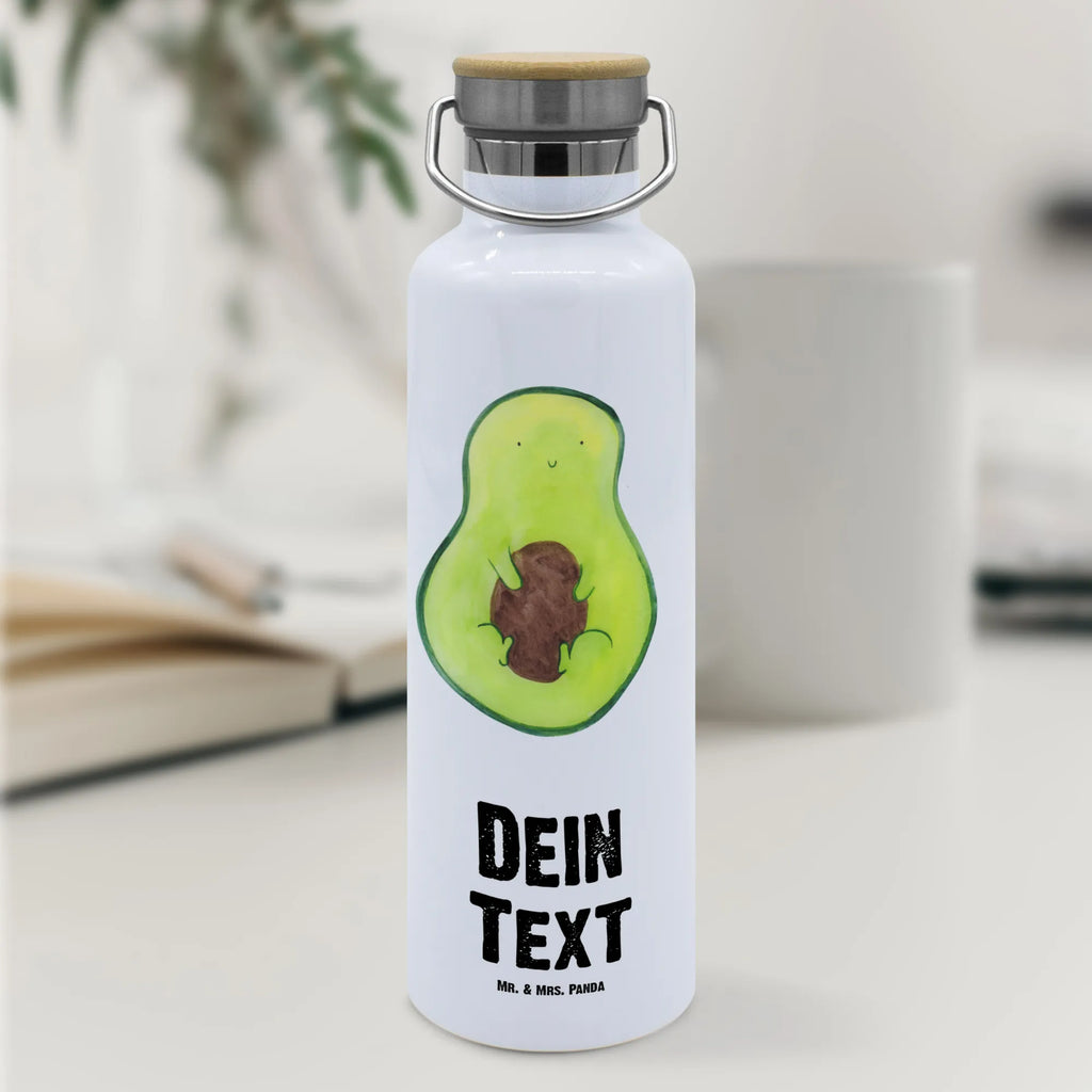 Personalised drinks bottle avocado core avocado, vegetables, saying life, seed, plant, avocado seed