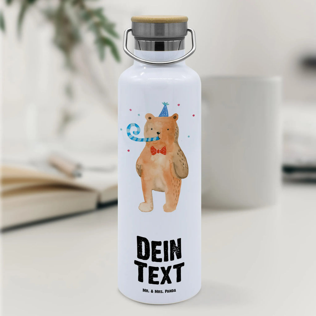 Personalised drinks bottle bear Birthday bear, teddy, teddy bear, cuddly toy, Happy birthday