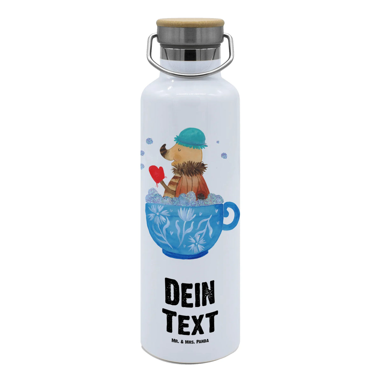 Personalised drinks bottle Moth foam bath small animals, cute, funny, cute animal motives, hand drawn, small world, funny sayings, good mood, happy, gifts, gift ideas, special gifts, animal lover, card, bubble bath, time management, goals, dreaming, bathroom, bath, dreamy, bathroom decoration, cup, bathing, Moth, WC